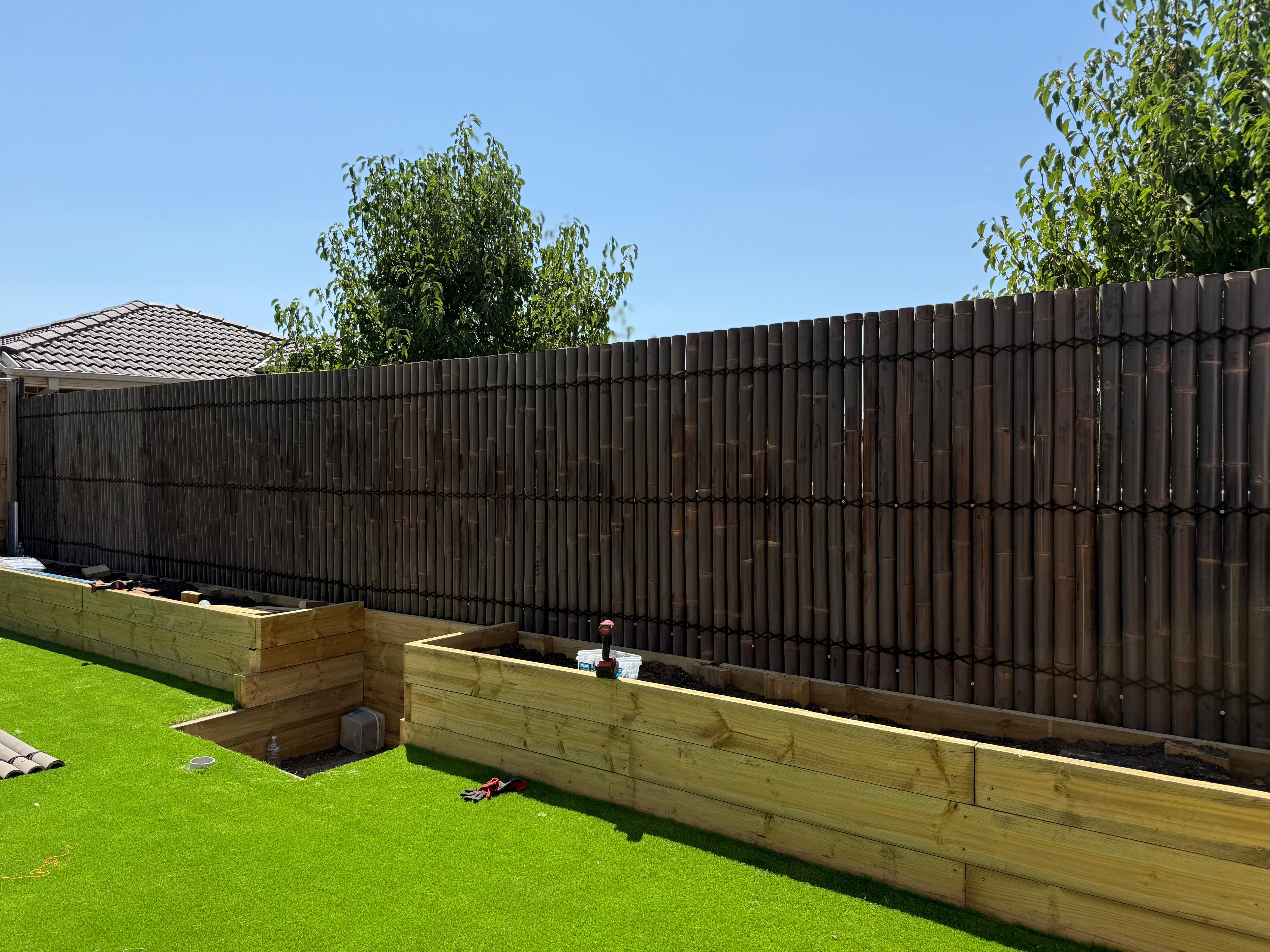 Bamboo fence